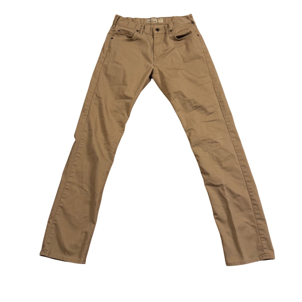 Patagonia Iron Clad‎ Mens Organic Cotton Straight Leg Pants Brown 30x34